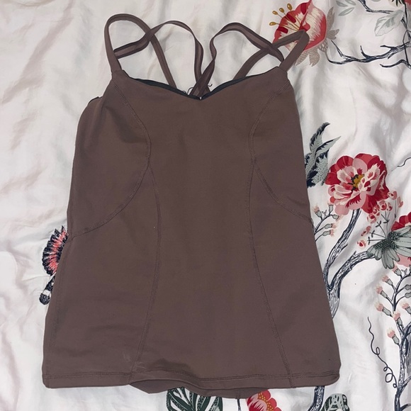 Zella womens athleisure cross back cami with built in bra - Picture 1 of 5